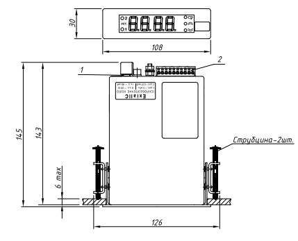 рис. 3 - Габаритные размеры  МТМ502-02