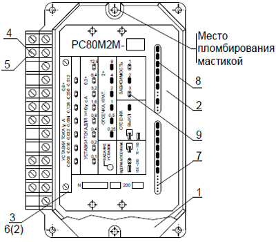 Рис.1. Внешний вид реле РС80М2М-11